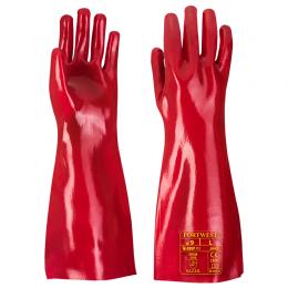 Portwest波偉斯特 PVC 長款防水手套 手套長45cm 12針全棉里襯