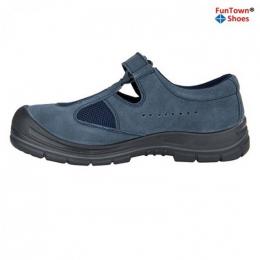 范特仕Funtownshoes 6207 優(yōu)質(zhì)灰色反絨牛皮防砸防滑防靜電安全鞋