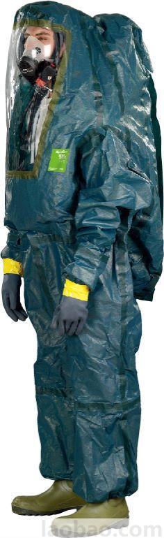Ansell安思爾防護(hù)服Alpha Te4000 阿波羅后開(kāi)式雙拉鏈系統(tǒng)防化服126款