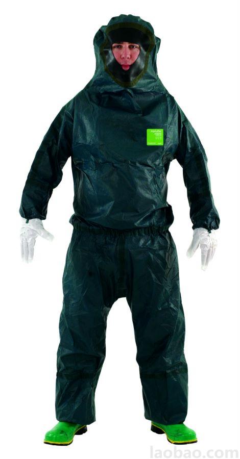 Ansell安思爾防護(hù)服Alpha Tec4000款式 151后背水平入口帶橡膠面罩與全面罩呼吸器配合緊密可防護(hù)高濃度化學(xué)品和生物介質(zhì)